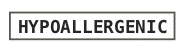 Hypoallergenic logo