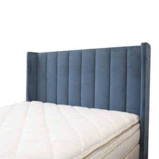 Trend Headboard in Warwick Regis Ocean by Lounge Innovations available online and in-store at The Back and Neck Bed Shop