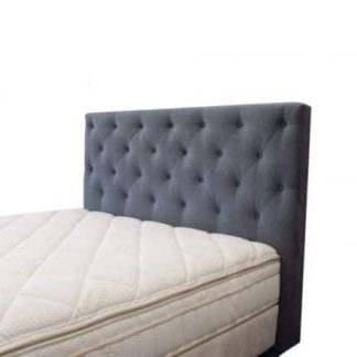 Diamond Headboard in Warwick Regis Storm by Lounge Innovations available online and in-store at The Back and Neck Bed Shop