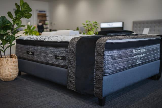 Slumbercorp Artisan Series Exquis Mattress in-store at The Back and Neck Bed Shop
